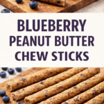 Blueberry Peanut Butter Chew Sticks for Dogs