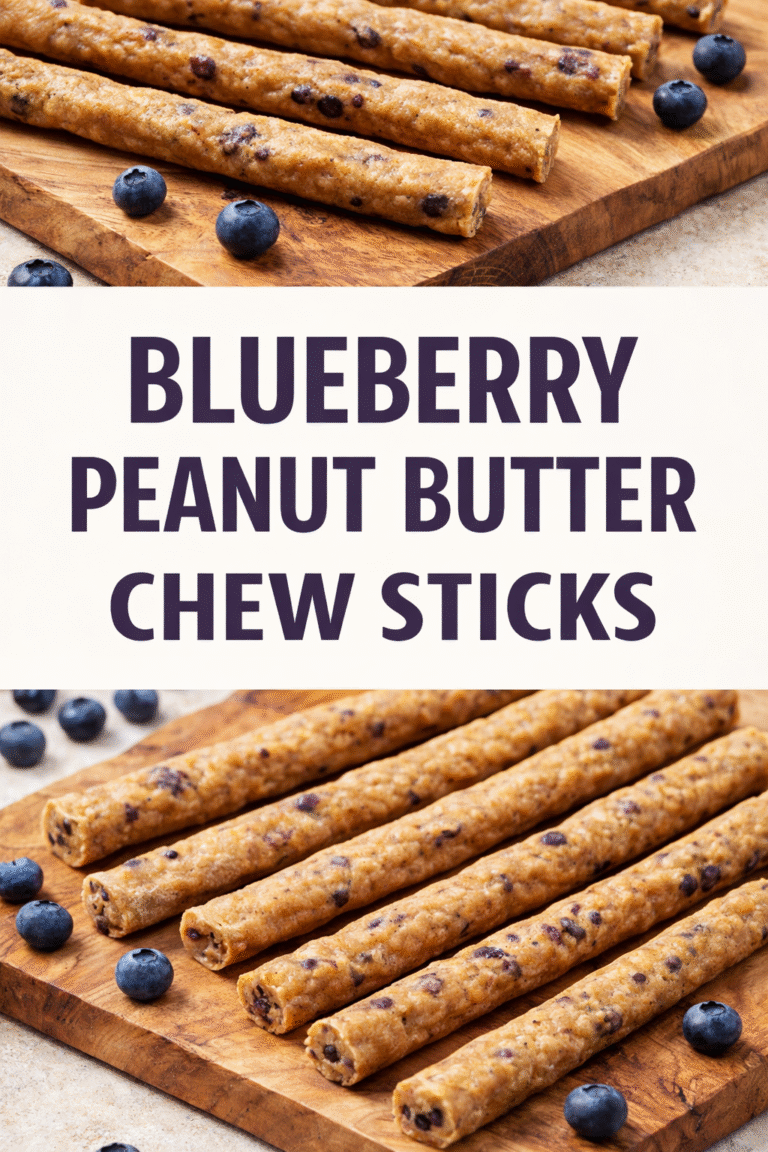 Blueberry Peanut Butter Chew Sticks for Dogs