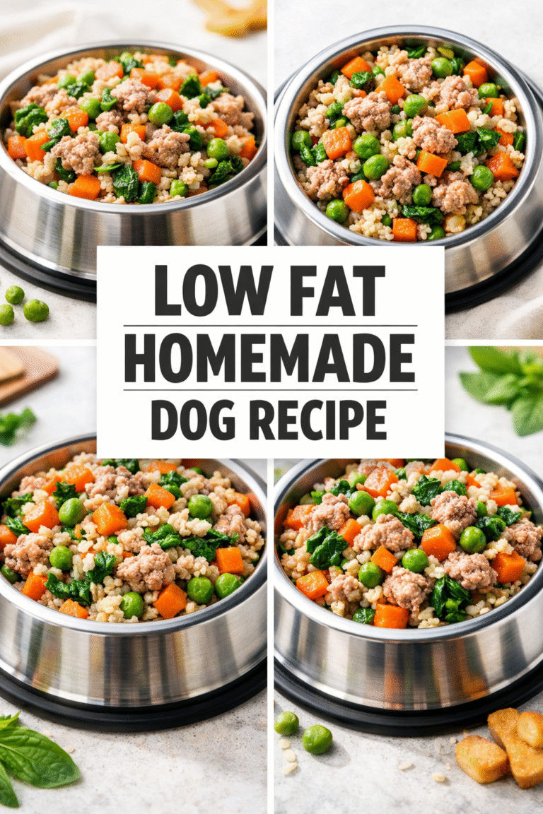 Low-Fat Homemade Dog Food Recipe