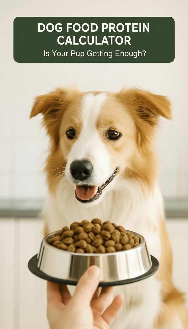 Dog food protein calculator