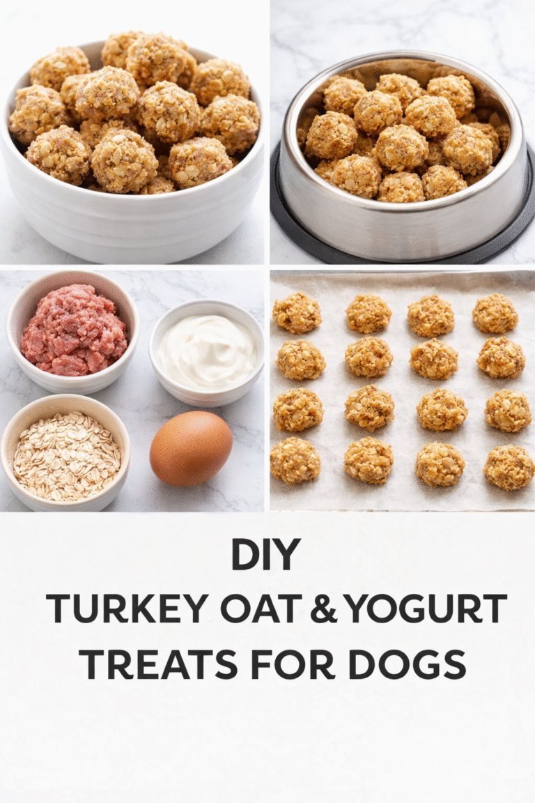 DIY Turkey, Oat & Yogurt Treats for Dogs