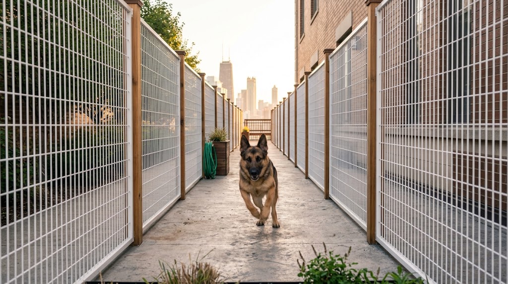 The Long Zoomie Alley With Rinse Station